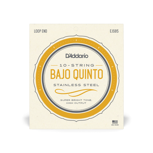 D'Addario EJS85 Bajo Quinto Stainless Steel Strings