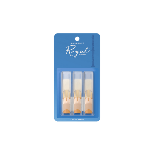 Royal by D'Addario RCB0330 Bb Clarinet Reeds, Strength 3, 3-pack