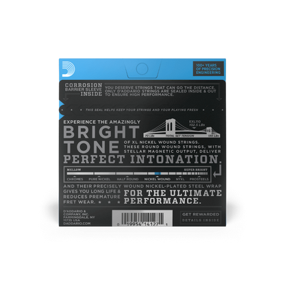 D'Addario 10-46 Regular Light, XL Nickel Electric Guitar Strings - EXL110