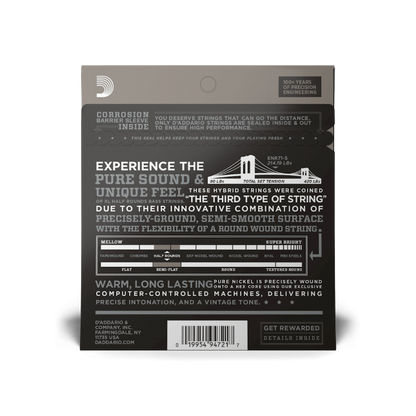 D'Addario 45-130 Regular Light 5-String, Long Scale, XL Half Rounds Bass Strings - ENR71-5