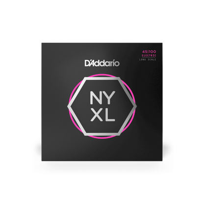 D'Addario 45-100 Regular Light, Long Scale, NYXL Bass Strings - NYXL45100