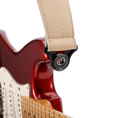 D'Addario 25BAL01 Comfort Leather Auto Lock Guitar Strap - Tan