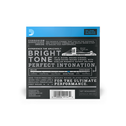D'Addario EXL157 Medium Baritone, XL Nickel Electric Guitar Strings (14-68)