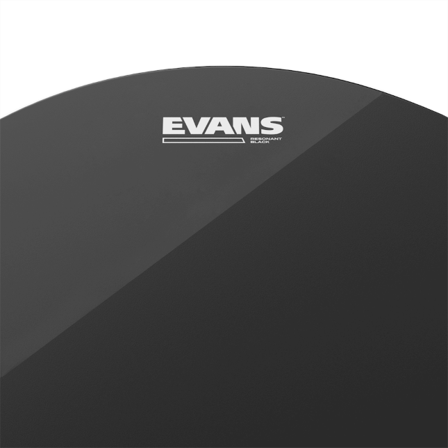 EVANS TT12RBG Resonant Black Drum Head, 12 Inch