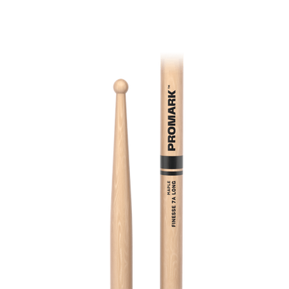 ProMark RBM535LRW Finesse 7A Long Maple Drumstick, Small Round Wood Tip