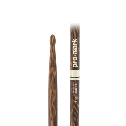 PROMARK Classic Forward 7A FireGrain Hickory Drumstick, Oval Wood Tip - TX7AW-FG