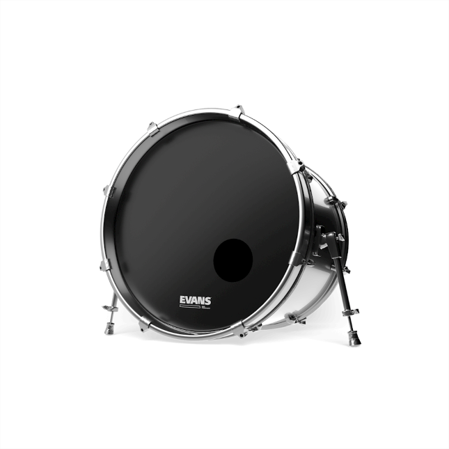 EVANS BD22RONX Onyx Resonant Bass Drum Head, 22 Inch