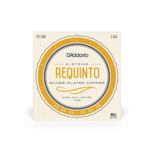 D'Addario EJ94 Requinto, 6-String, Silver Plated Copper