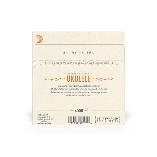 D'Addario EJ99B Pro-Arté Carbon Ukulele Strings, Baritone