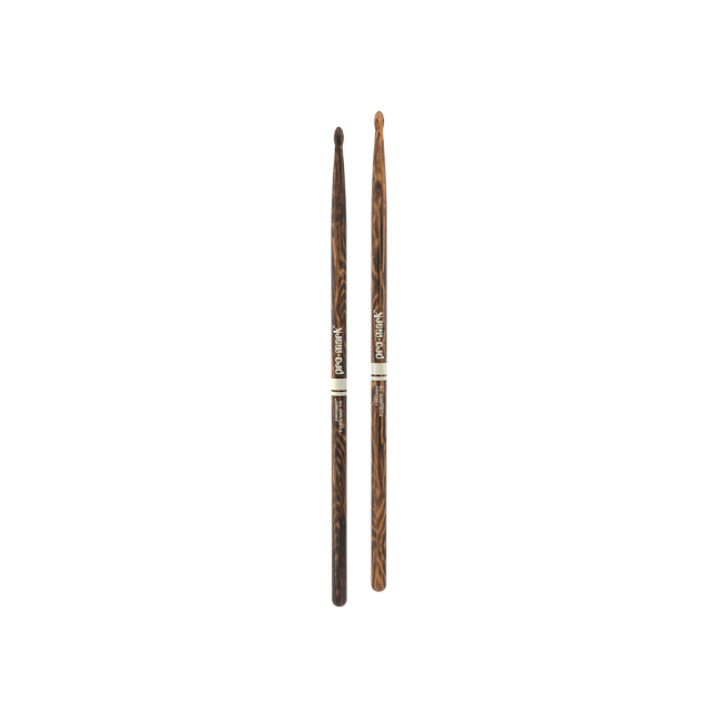 PROMARK Classic Forward 7A FireGrain Hickory Drumstick, Oval Wood Tip - TX7AW-FG