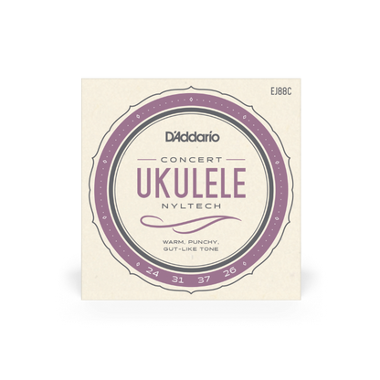 D'Addario EJ88C Nyltech Ukulele Strings, Concert