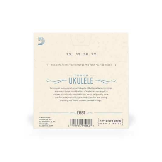 D'Addario EJ88T Nyltech Ukulele Strings, Tenor