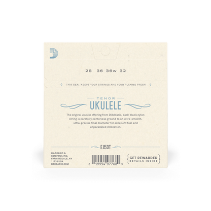 D'Addario EJ53T Pro-Arté Rectified Ukulele Strings, Tenor Ukulele/Hawaiian