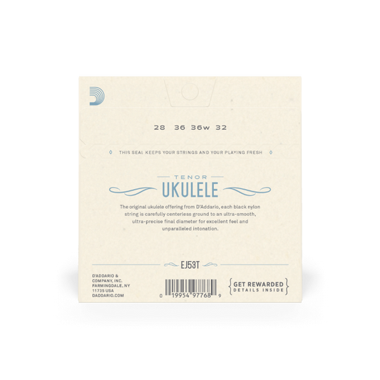D'Addario EJ53T Pro-Arté Rectified Ukulele Strings, Tenor Ukulele/Hawaiian