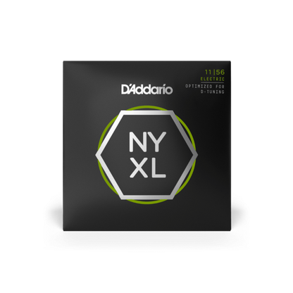 D'Addario NYXL1156 (11-56) Medium Top/Extra Heavy Bottom, NYXL Electric Guitar Strings