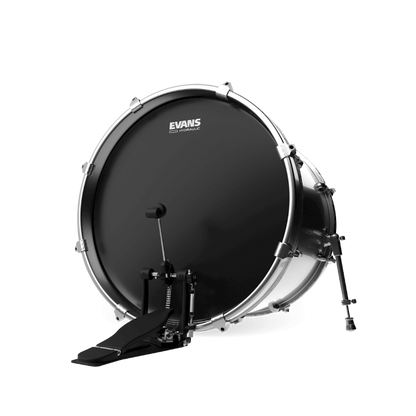 EVANS BD22HBG Hydraulic Black Bass Batter Drumhead, 22 Inch