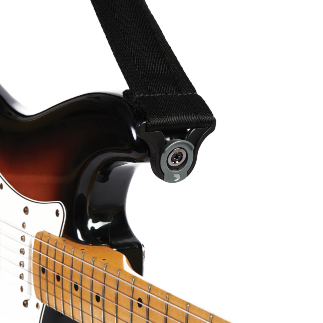 D'Addario 50BAL00 Auto Lock Guitar Strap - Black