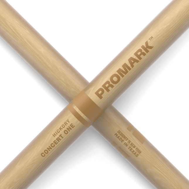 ProMark TXC1W Concert One Hickory Drumsticks, Wood Tip