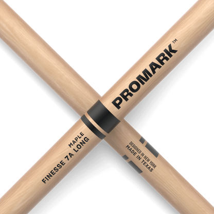 ProMark RBM535LRW Finesse 7A Long Maple Drumstick, Small Round Wood Tip