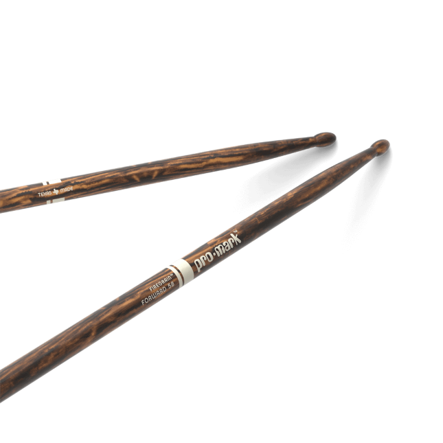 PROMARK Classic Forward 5B FireGrain Hickory Drumstick, Oval Wood Tip - TX5BW-FG