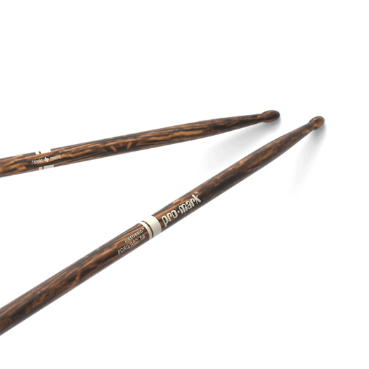 PROMARK Classic Forward 5B FireGrain Hickory Drumstick, Oval Wood Tip - TX5BW-FG
