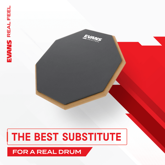 EVANS RF12G RealFeel Practice Drum Pad, 12 Inch