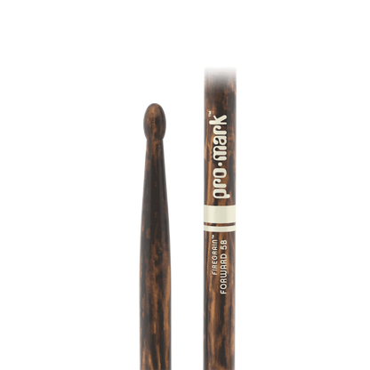 PROMARK Classic Forward 5B FireGrain Hickory Drumstick, Oval Wood Tip - TX5BW-FG