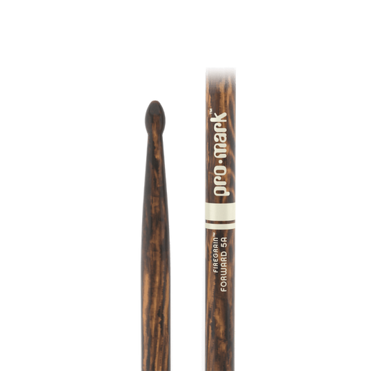 PROMARK Classic Forward 5A FireGrain Hickory Drumstick, Oval Wood Tip - TX5AW-FG