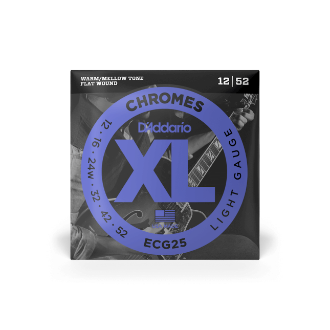 D'Addario ECG25 (12-52) Light, XL Chromes Electric Guitar Strings