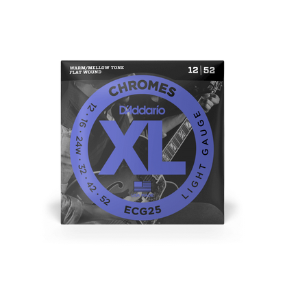 D'Addario ECG25 (12-52) Light, XL Chromes Electric Guitar Strings