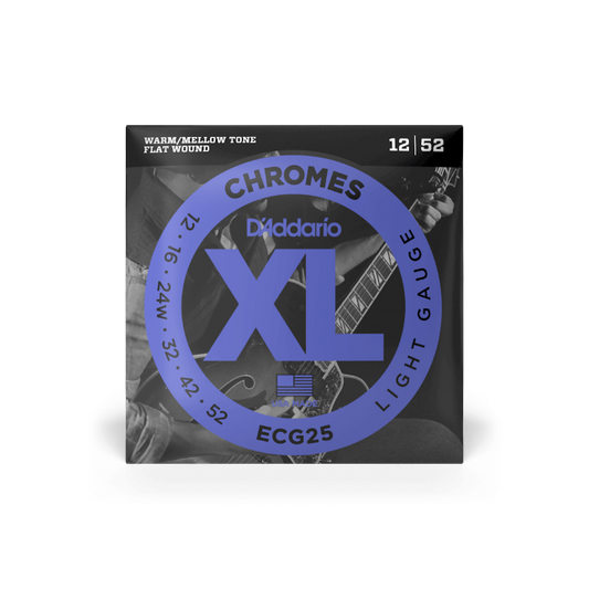D'Addario ECG25 (12-52) Light, XL Chromes Electric Guitar Strings