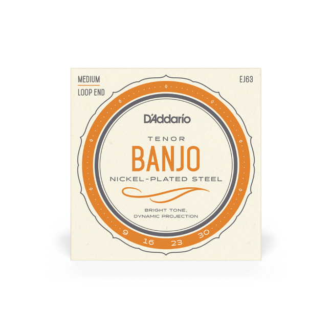 D'Addario EJ63 Tenor Banjo Strings, Nickel, 9-30