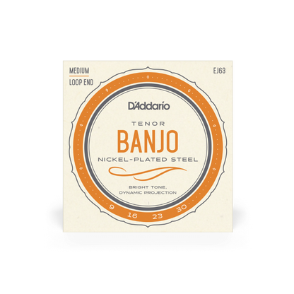 D'Addario EJ63 Tenor Banjo Strings, Nickel, 9-30