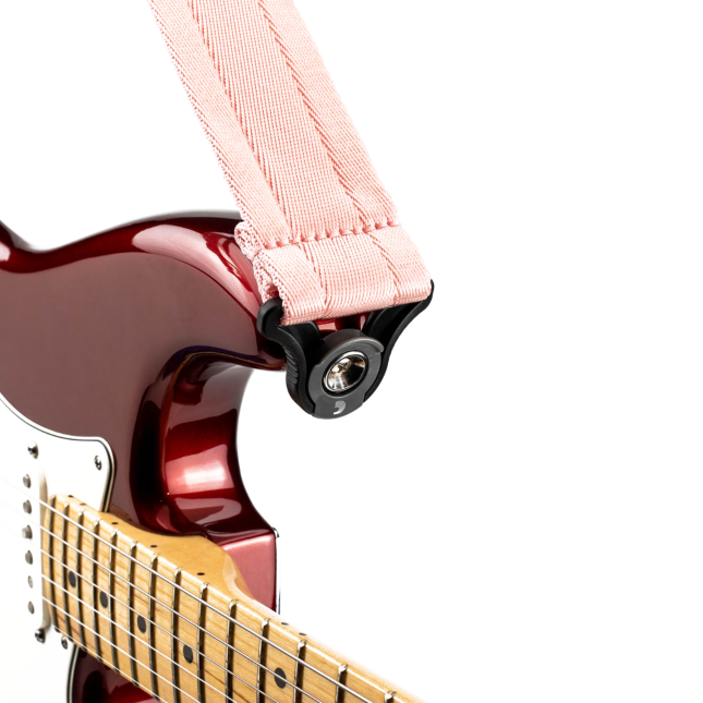 D'Addario 50BAL06 Auto Lock Guitar Strap - New Rose
