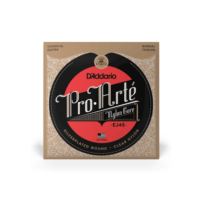 D'Addario EJ45 Normal Tension, Pro-Arté Nylon Classical Guitar Strings
