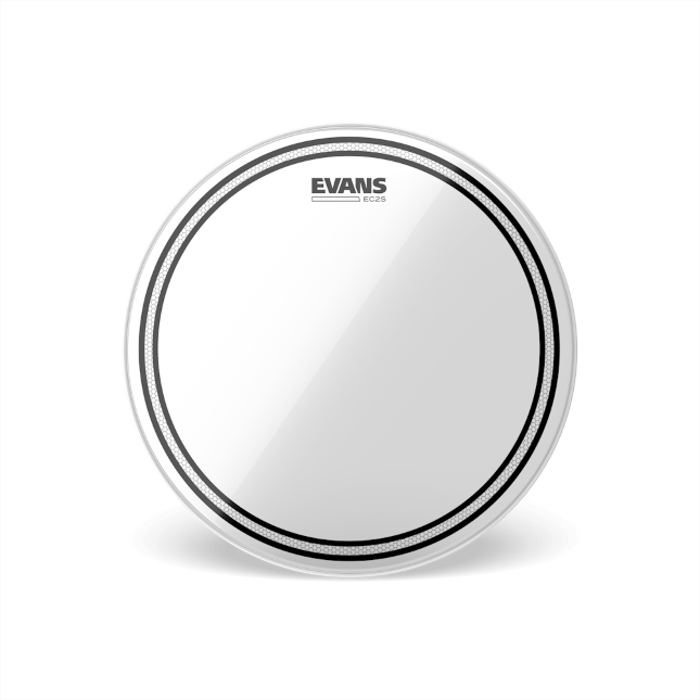 Evans EC2S Clear Tom Batter Drumhead, 12 Inch - TT12EC2S
