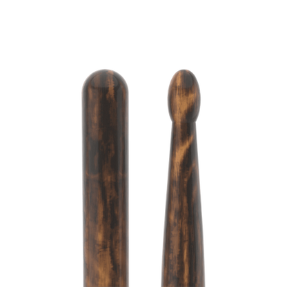 PROMARK Classic Forward 5B FireGrain Hickory Drumstick, Oval Wood Tip - TX5BW-FG