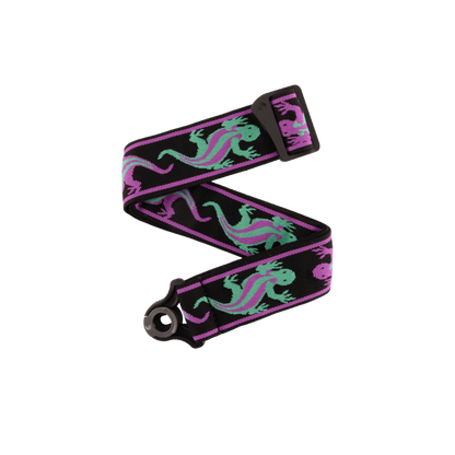 D'Addario 50BALPW01 Auto Lock Vintage Planet Waves - Lizards Green/Purple