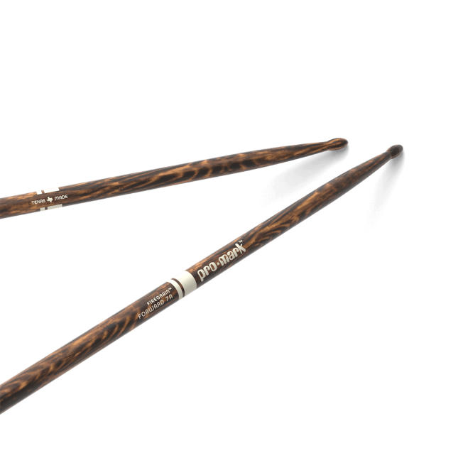 PROMARK Classic Forward 7A FireGrain Hickory Drumstick, Oval Wood Tip - TX7AW-FG