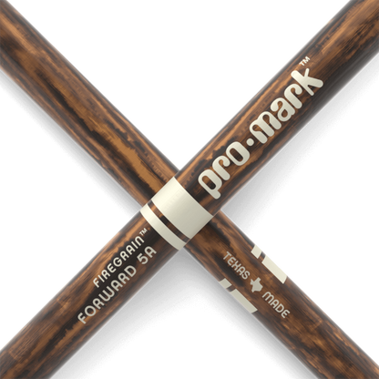 PROMARK Classic Forward 5A FireGrain Hickory Drumstick, Oval Wood Tip - TX5AW-FG