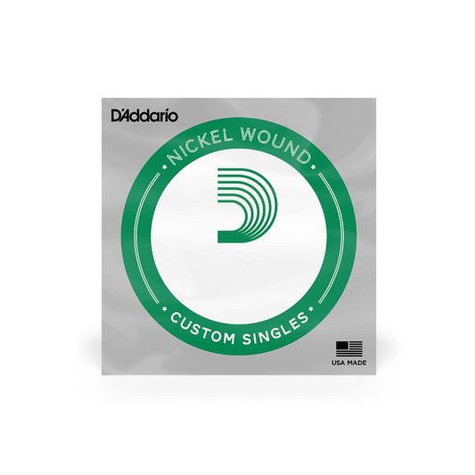 D'Addario NW026 Nickel Wound Electric Guitar Single String, .026