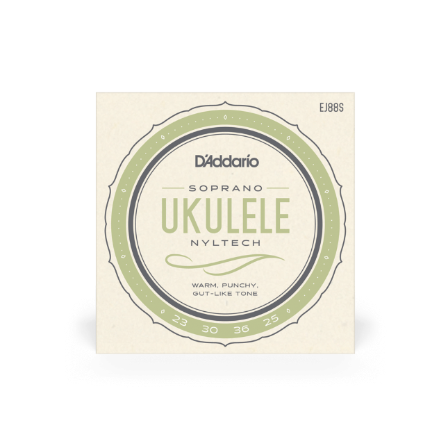 D'Addario EJ88S Nyltech Ukulele Strings, Soprano