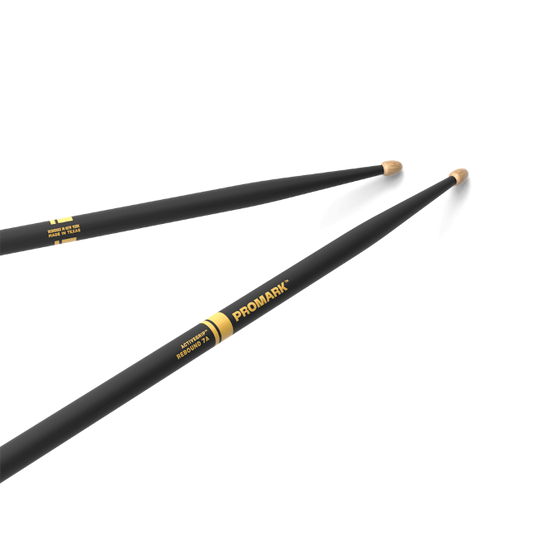 PROMARK Rebound 7A ActiveGrip Hickory Drumstick, Acorn Wood Tip - R7AAG