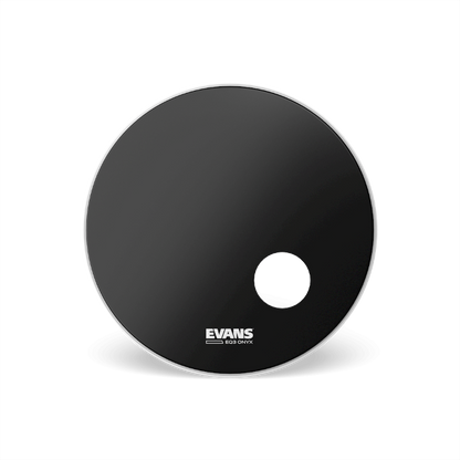 EVANS BD22RONX Onyx Resonant Bass Drum Head, 22 Inch