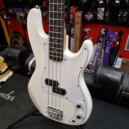 Glarry GP 4-String Electric Bass - White (USED)