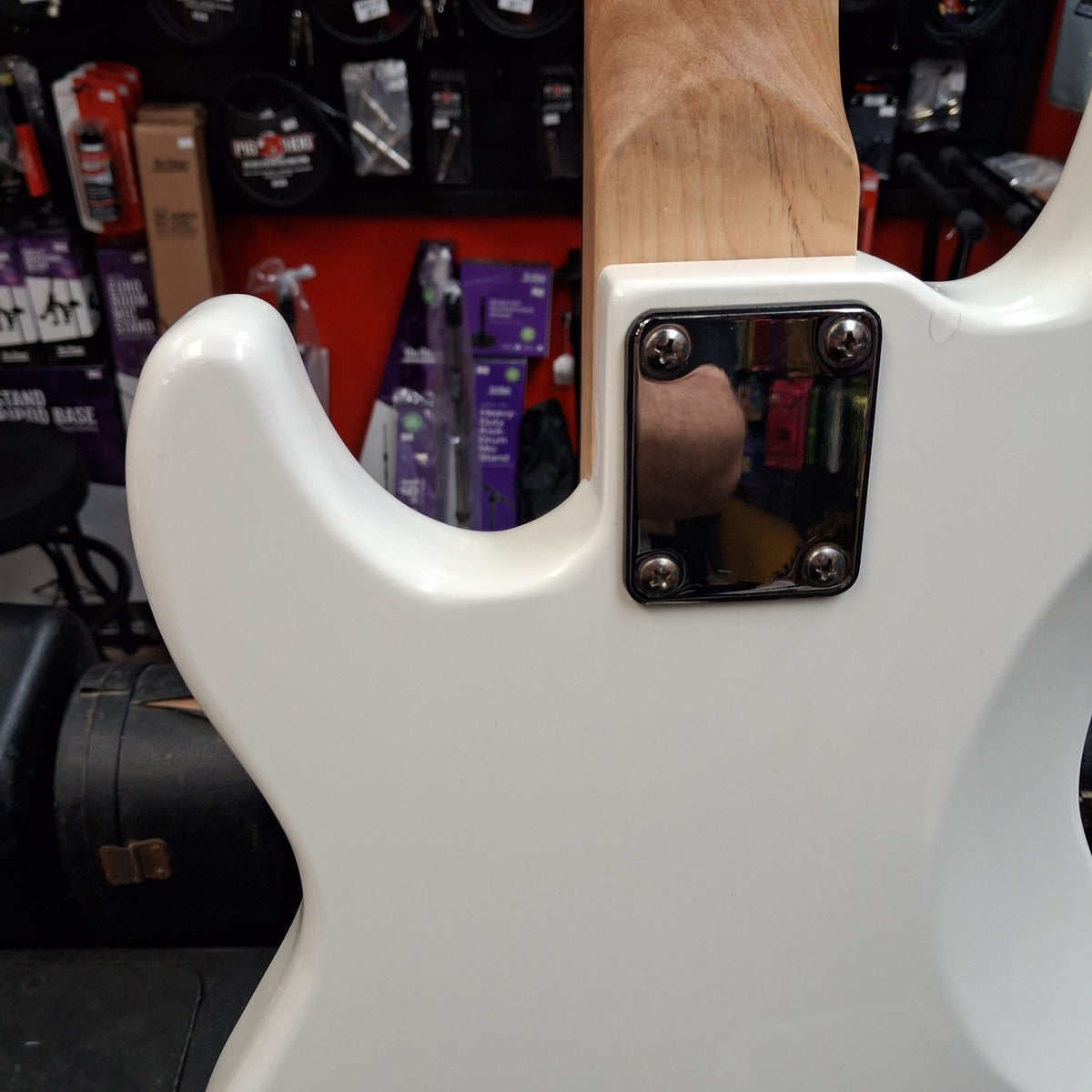 Glarry GP 4-String Electric Bass - White (USED)