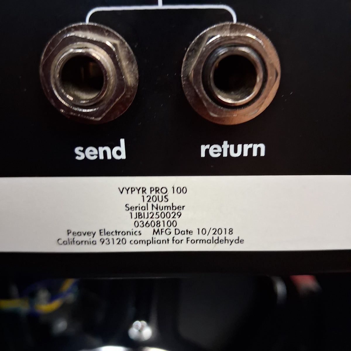2018 Peavey VYPYR Pro-100 Modeling Guitar Combo Amplifier 100-watt, 1x12" (USED) SN# 1JBIJ250029