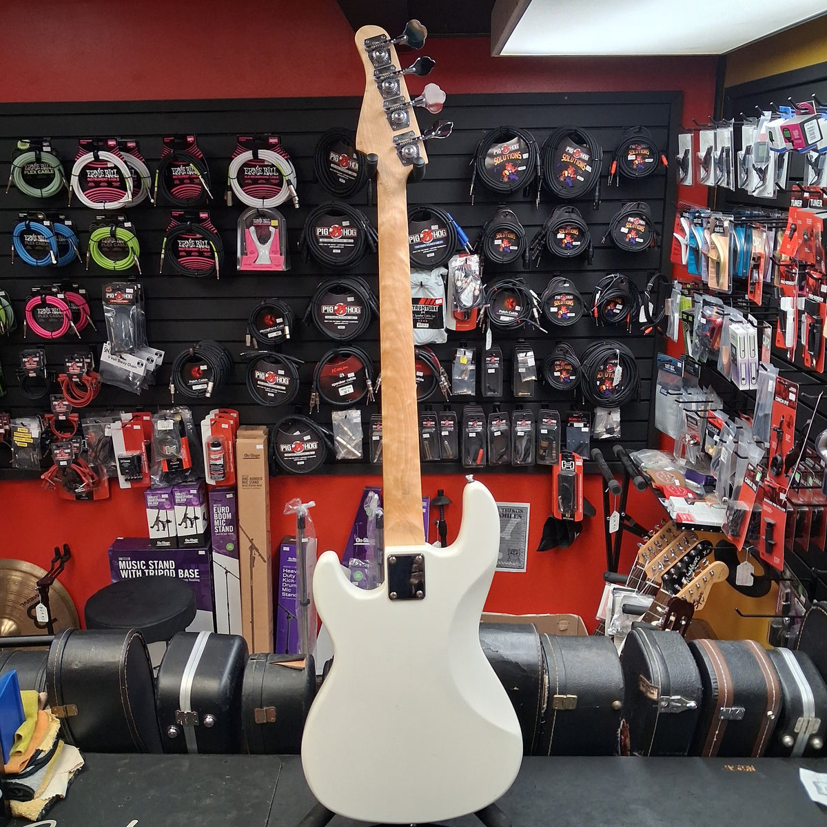 Glarry GP 4-String Electric Bass - White (USED)