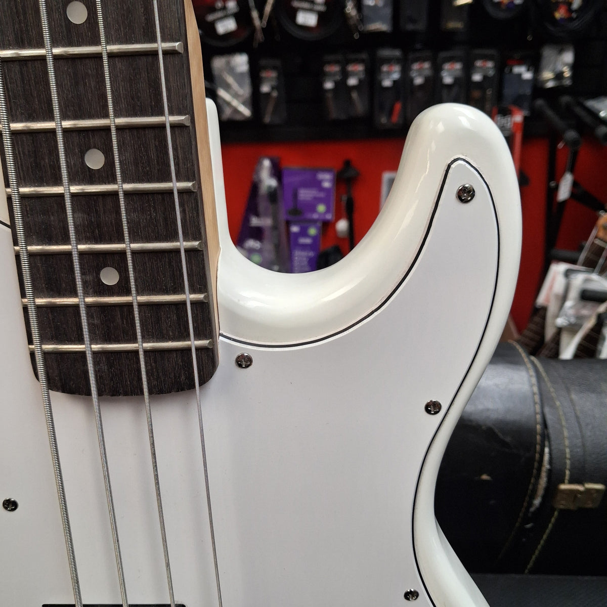 Glarry GP 4-String Electric Bass - White (USED)