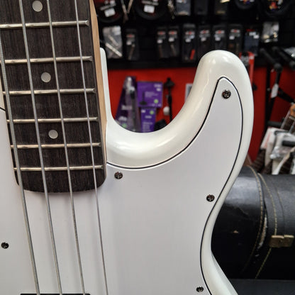 Glarry GP 4-String Electric Bass - White (USED)